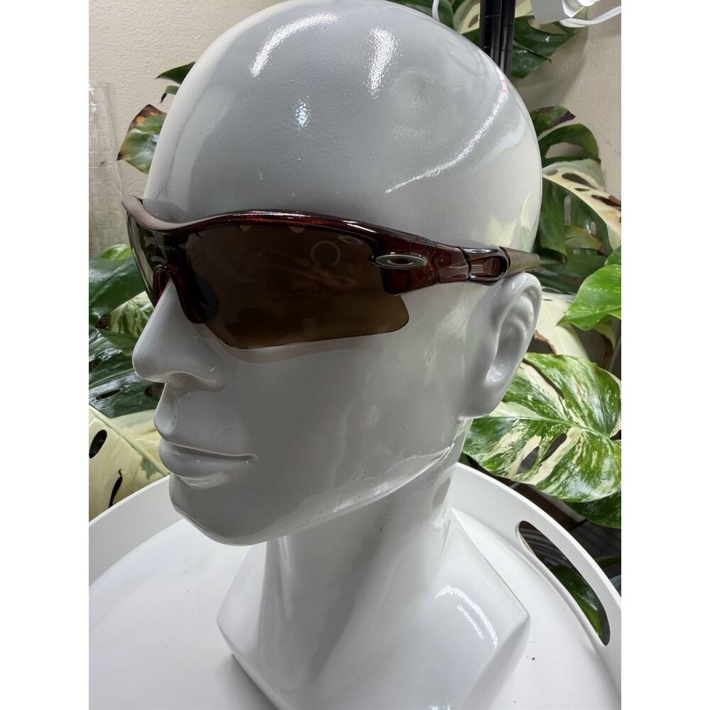 Rare Oakley Radar Sunglasses OO9208 Brown Frame - Picture 5 of 9
